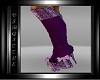 Snake skin purple boots2
