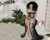 WEDDING CHARCOAL GOWN XL