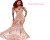 pink lacey gown