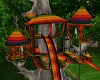 colorful treehouse