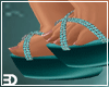 Teal Diamond Stilettos