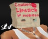 {lj} Caution lippy bag