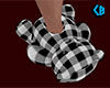 BW Teddy Slipper Plaid M