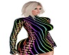 Neon/blk cutout mini