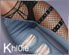 K badie light blue jeans