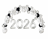 Black/Silver NYE Sign