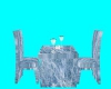 blue table chair