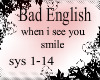bad english see u smile
