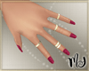 Vino nails + rings