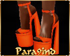 P9)NET" Orange Heels