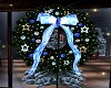 Wreath w/ Blue Ornaments