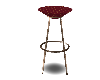 Bar Stool Gold Red
