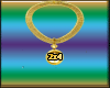 {6tp} Gold chain 2x4