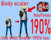 190% Tall BodyScaler M/F