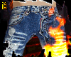 Garbage texture jeans