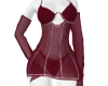 Sheer wine dress