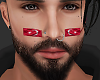 Turkey face flag