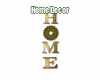 HOME Sign Green/Gold