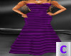 Purple Striped gown