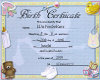 Birth Certificate DaVon