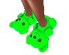 Bear Slippers Green ( F)
