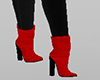 Black/Red Boots