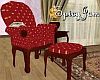 Antique Book Chair Red