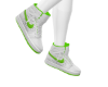 NUT. NK GRREN - WHITE