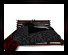 ♛ Dark Wooden Bed