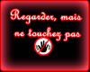 french no touch sign
