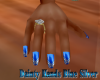 Dainty Hands blue silver