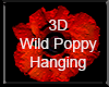 3D Wild Poppy Hanging