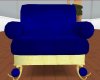 blue gold chair