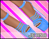 !J! Jelly Blue Heels