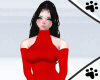 .M. Red Knitted Dress