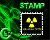 6C Radioactive Stamp