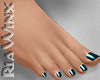 Aquamarine Bare Feet