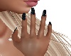 Small Hand Black Glit