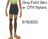 [BB] Grey Felt3 Skirt