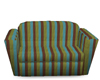Earthtone Striped Couch