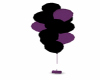 purple and black balloon