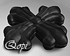 Black Chromed Cross Puff