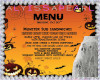 :A: Halloween Menu Board