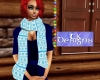 TK-Blue Flake Scarf-F