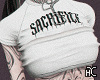 sacrifice top + tattoo