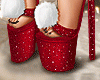 Santa Heels Red