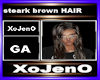 steark brown HAIR