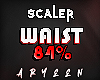 A. Waist 84%