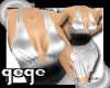 []Halter Silver Dress