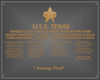 Texas Dedication Plaque